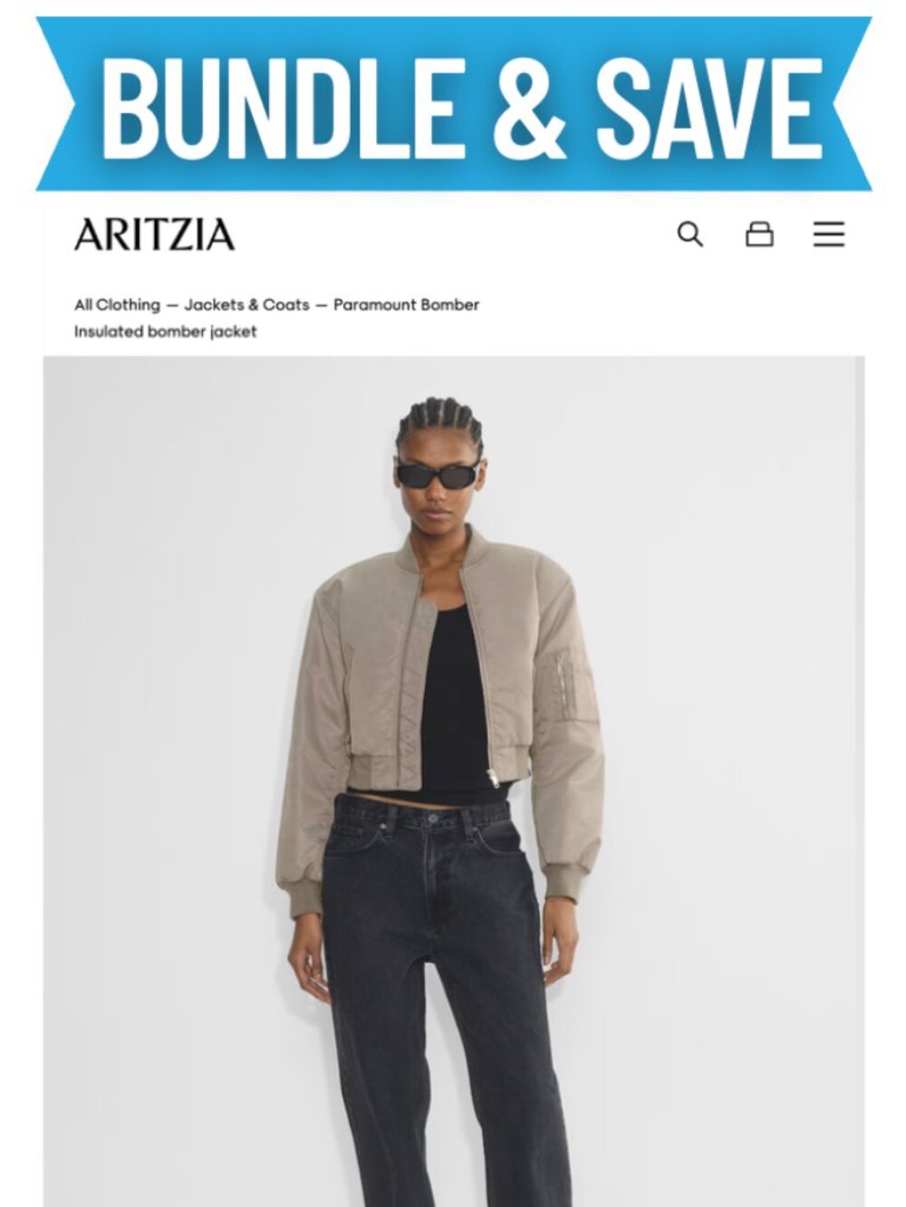 Aritzia Babaton Paramount Bomber